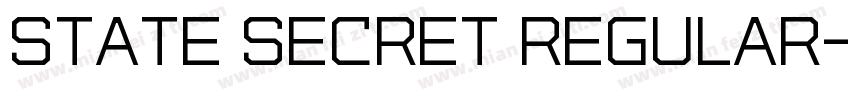 State Secret Regular字体转换